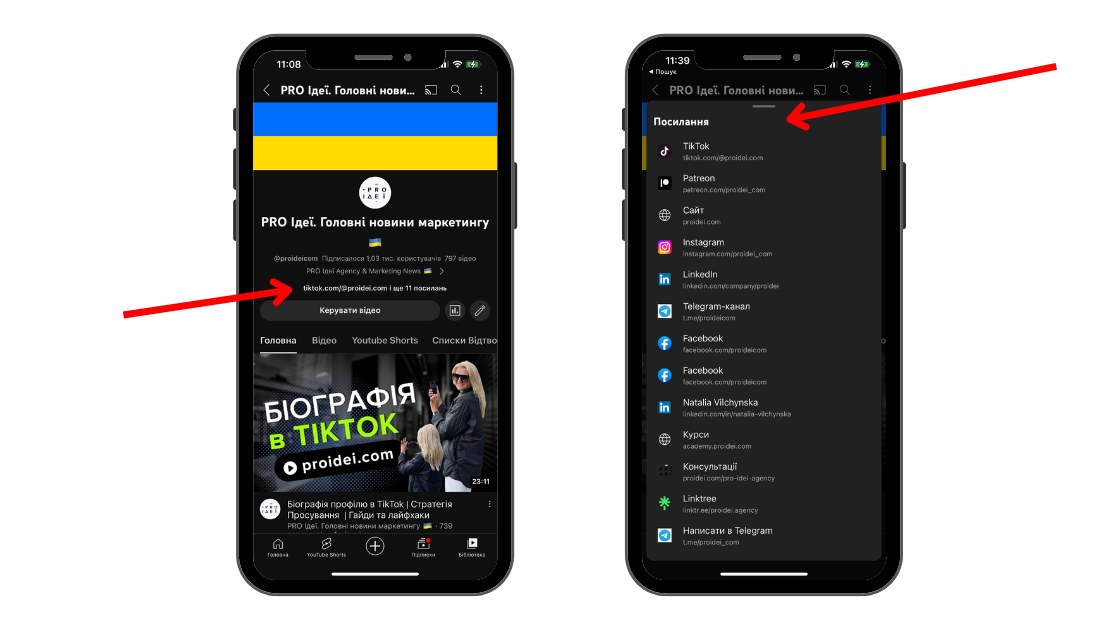 YouTube відтепер дозволяє додати до 14 посилань в профіль каналу.