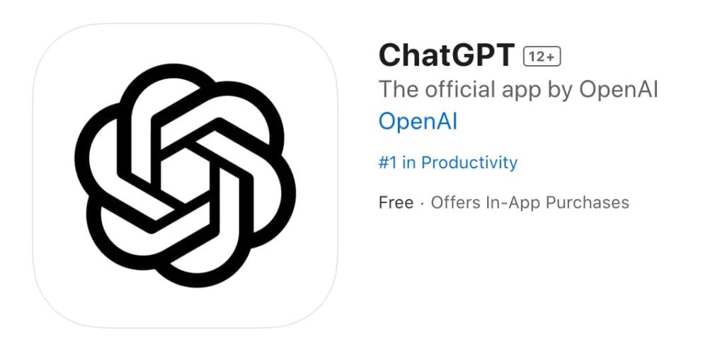 Джерело: https://apps.apple.com/app/openai-chatgpt/id6448311069