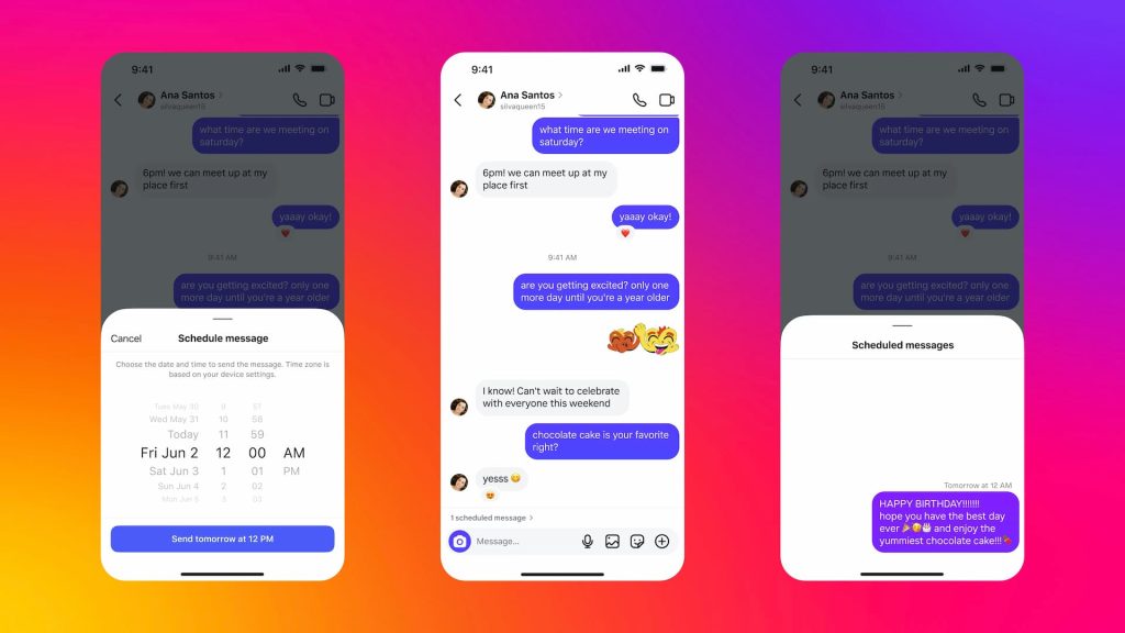 Заплануйте надсилання повідомлень в Instagram