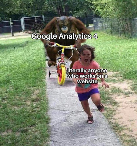 Популярні меми про Google Analytics 4