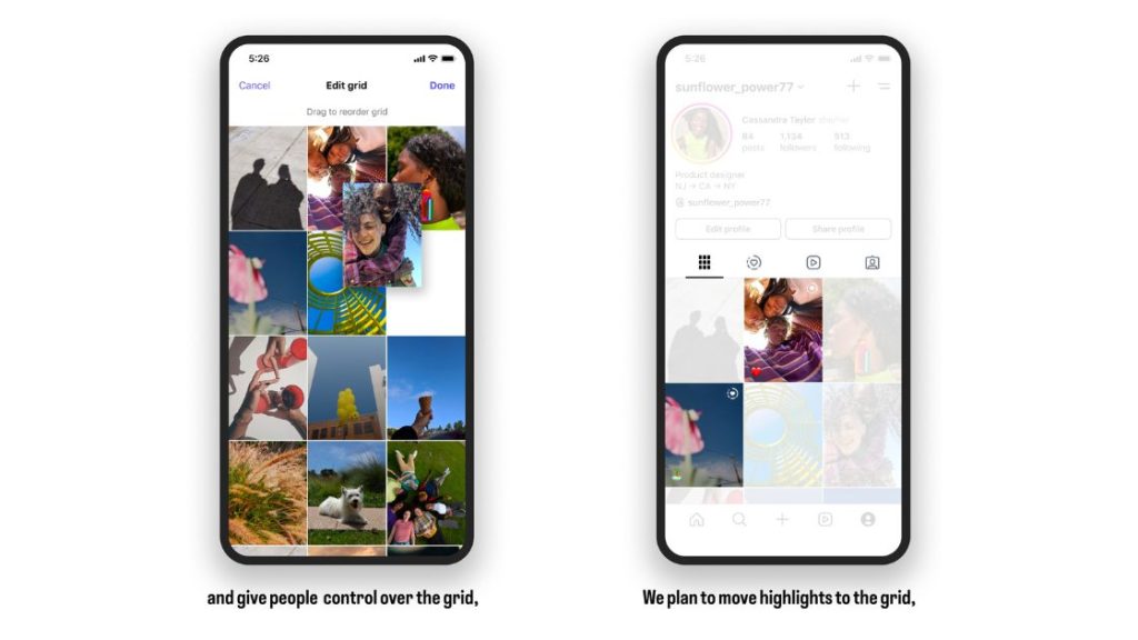 instagram grid
