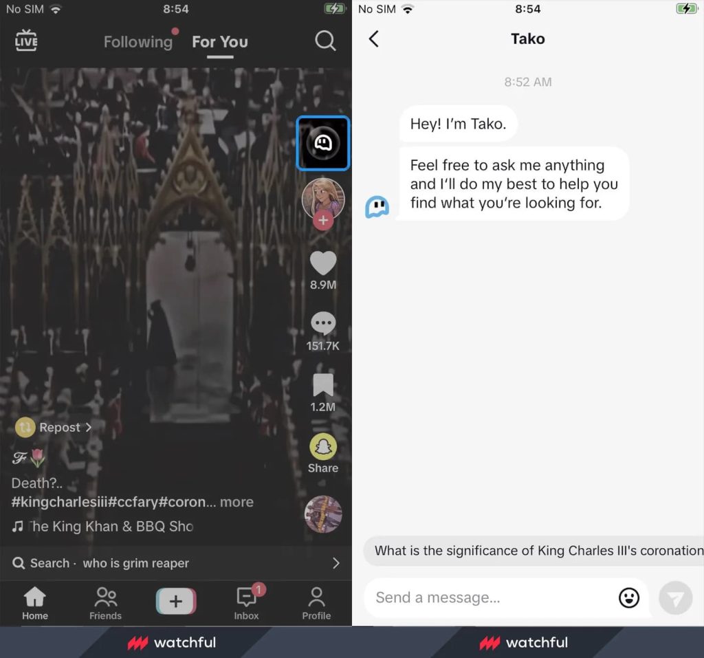 Джерело theverge.com/2023/5/25/23737017/tiktok-ai-chatbot-tako-test
